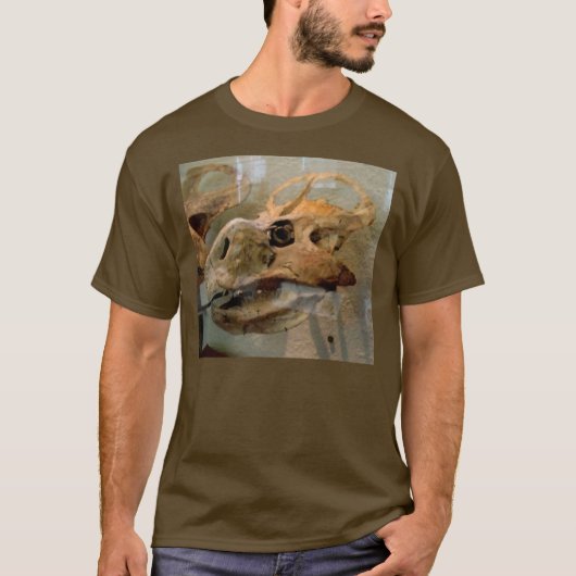 Dino Skull Ölgemälde T-Shirt (Vorderseite)