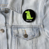 Dino sore Funny Irritated Dinosaur Pun Dark BG Button (Beispiel)