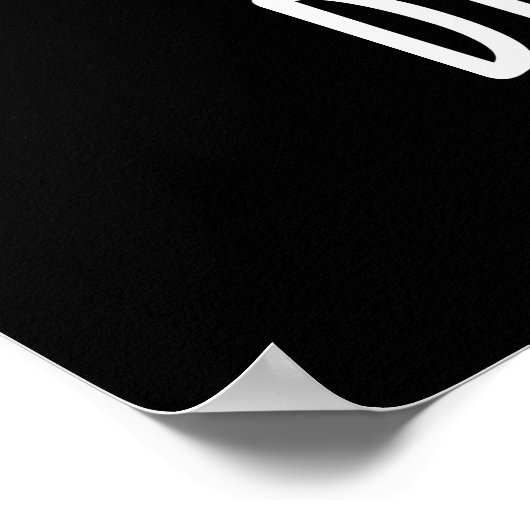 Dino sore Funny Irritated Dinosaur Pun Dark BG Poster (Ecke)