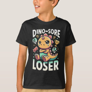 "Dino-Sore Loser" für Kinder - Sad Dinosaur Design T-Shirt