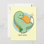 Dino Sore Postkarte (Vorne/Hinten)