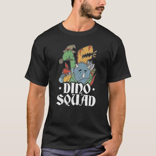 Dino Squad Future Paleontologe Fossil Dinosaur T-Shirt (Vorderseite)