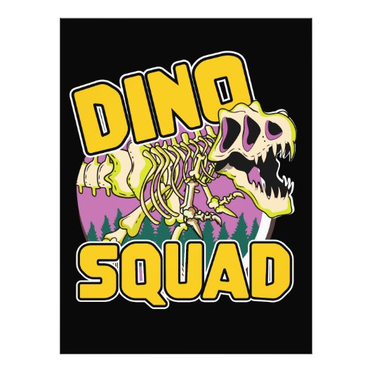 Dino Squad Logo Fotodruck (Vorne)