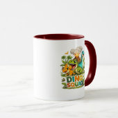 Dino Squad Süße Dinosaurier Kaffeetasse (VorderseiteRechts)