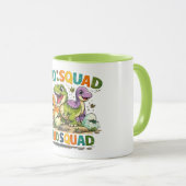 Dino Squad Süße Dinosaurier Kaffeetasse (VorderseiteRechts)