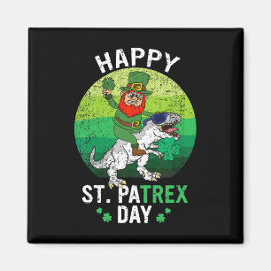 Dino St Patricks Day Shirt Kinder Kleinkind Boys L Magnet