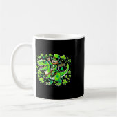 Dino St. Patrick's Day T-Rex Jungen St. Patricks D Kaffeetasse (Links)