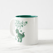 Dino St. Patrick's Day Tasse (Vorderseite Links)