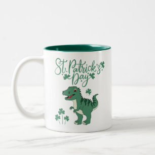 Dino St. Patrick's Day Tasse