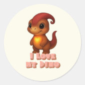 Dino Sticker Sheet – Dino Kammli Love Edition  (Vorderseite)