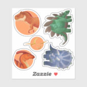 Dino Stickers Aufkleber (Blatt)