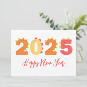 Dino Stil einfach glückliche neue Jahre Karten 202 (Stehend Vorderseite)