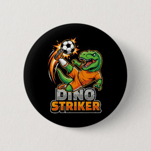 Dino Striker T-Rex Fußballkick lustiger Dinosaurie Button