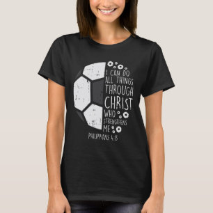 Dino Striker T-Rex Fußballkick Lustiger Dinosaurie T-Shirt