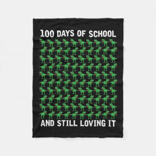 Dino Student Jungs Kinder Geschenk 100 Tage Scho Fleecedecke