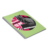 Dino Synth Musician Notizblock (Rechte Seite)