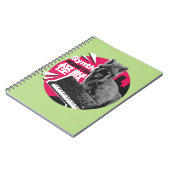 Dino Synth Musician Notizblock (Linke Seite)