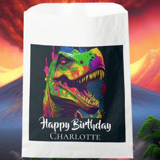 Dino T- Rex Geburtstag Geschenktütchen