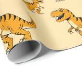 dino-t-rex-Muster Geschenkpapier (Rolleneckpunkt)