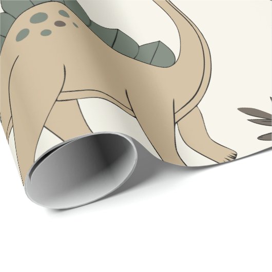 dino t-rex-Musterverpackungspapier Geschenkpapier (Rolleneckpunkt)
