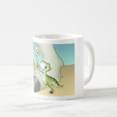 Dino-Tasse der Mutter Tages Kaffeetasse (VorderseiteRechts)