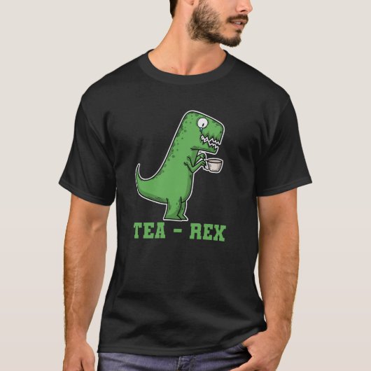 Dino Tea - Rex trinkt Tee (Vorderseite)