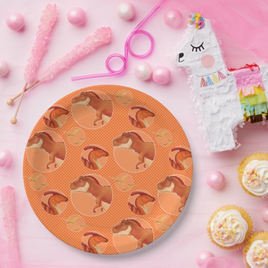 Dino Tellers & Bowls Pappteller (Party)