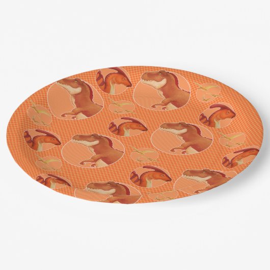 Dino Tellers & Bowls Pappteller (Schrägansicht)