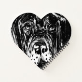 Dino the Great Dane Notizblock (Rückseite)