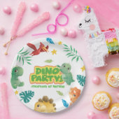 Dino Theme Niedlich Dinosaur 1. Geburtstag Party Pappteller (Party)