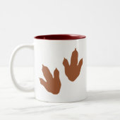 Dino Track Zweifarbige Tasse (Links)