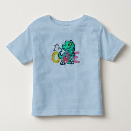 Dino TRex I bin 1 Geburtstagsjunge ONE Zurück zur  Kleinkind T-shirt