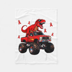 Dino Trex Jungen Kleinkind Herz Krieger Herzkrankh Fleecedecke