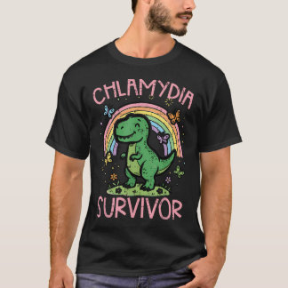 Dino Trex Überlebender Lustig Unangebracht Peinlic T-Shirt