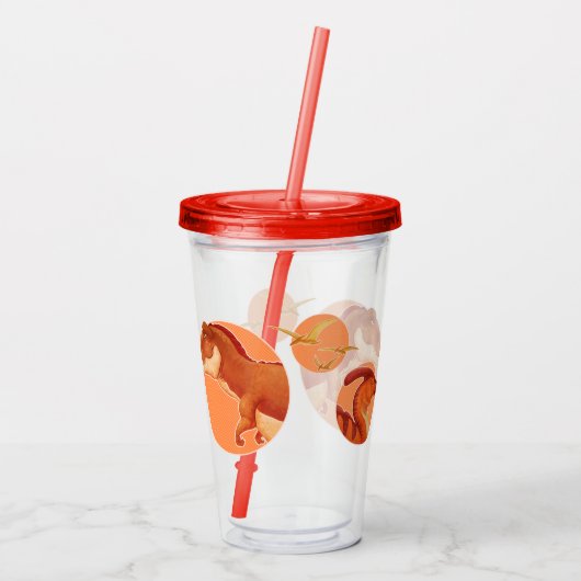 Dino Tumbler Acryltrinkbecher (Rückseite)