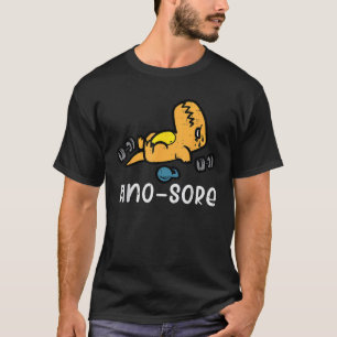 Dino-Turnhalle-Workout schmerzhafte Übung Fitness T-Shirt