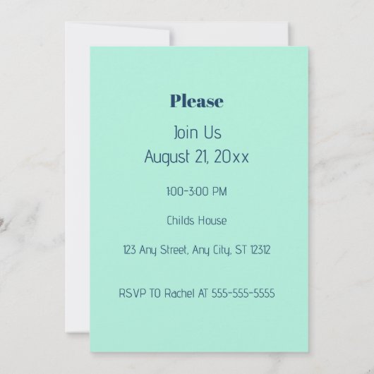 Dino Turning 2 Geburtstag Einladung (Rückseite)