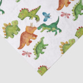 Dino Two rex 2nd boy Dinosaur birthday party Seidenpapier (Detail)