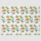 Dino Two rex 2nd boy Dinosaur birthday party Seidenpapier (Vorderseite)