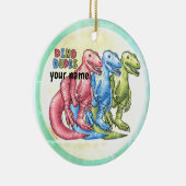 Dino Typs Dinosaurier Keramik Ornament (Rechts)