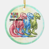 Dino Typs Dinosaurier Keramik Ornament (Vorne)