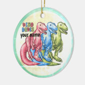 Dino Typs Dinosaurier Keramik Ornament (Links)