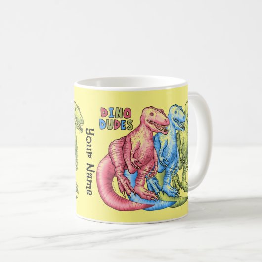 Dino Typs Dinosaurs Tasse (VorderseiteRechts)