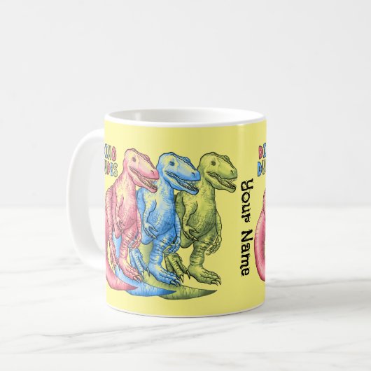 Dino Typs Dinosaurs Tasse (Vorderseite Links)
