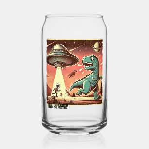 Dino UFO Selfie: Vintage Panik (Tasse, Glas, Beche Dosenglas