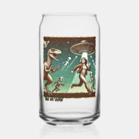 Dino UFO Selfie: Vintage Panik (Tasse, Glas, Tasse