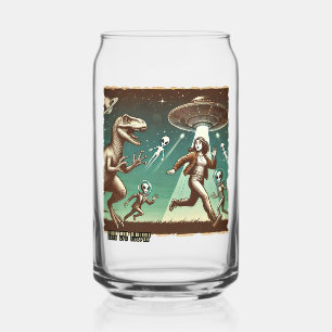 Dino UFO Selfie: Vintage Panik (Tasse, Glas, Tasse Dosenglas