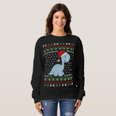 Dino Ugly Christmas Sweater Sweatshirt (Vorne ganz)