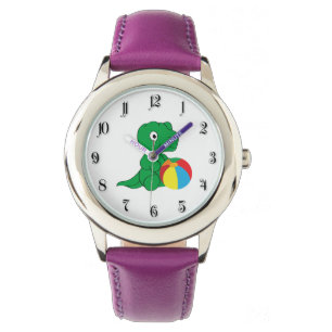 Dino und Ball Armbanduhr