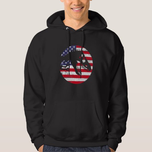 Dino USA Flag Patriotic Dinosaur Rex 4th Of July Hoodie (Vorderseite)